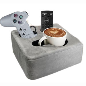 أريكة محاكة سرير حامل أكواب وسادة أريكة منظمة مشروبات تحكم عن بعد هواتف ووجبات خفيفة فوم ملء استخدام السيارات والفنادق والطائرات - Product Image 5