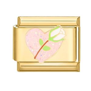 Golden Italian Charm Bracelet 20pcs Modular DIY Jewelry Unisex Fashion Casual Bracelet With Butterflies Flowers Food Peace Moon - Product Image 4