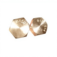 Écrous hexagonaux en bronze nickel-aluminium Yushung B150 C63000, tailles métriques et impériales