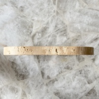 Plateau de service moderne en marbre et travertin de pierre naturelle, style luxe léger, pour bijoux et usage en villa ou sur coiffeuse
