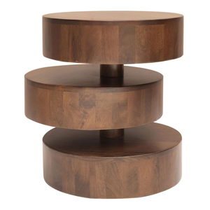 Mesa Auxiliar de Madera Sólida Premium y Duradera para Sala de Estar, Mesa de Esquina de Madera Natural para Sofá - Product Image 4