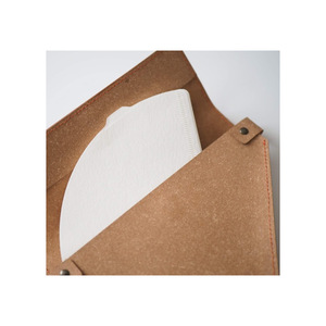 Original manufacturer of <b>coffee</b> <b>filter</b> paper leather holder, retro style <b>coffee</b> <b>filter</b> paper holder, logo printing available. - Product Image 4