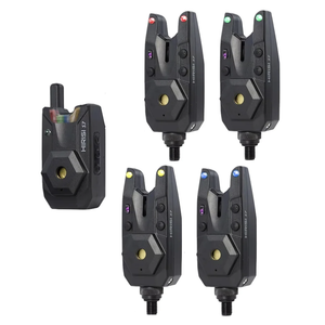 Hirisi Kabelloses Bissanzeiger-Set für das Karpfenangeln Wasserdichter Bissanzeiger Karpfen Angelzubehör 1+4 Set S7-4 Angelzubehör - Product Image 1
