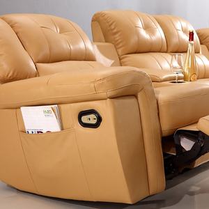 आधुनिक एल आकार झुकनेवाला सोफा सेट गरम लक्जरी Chesterfield पीले आराम सोफे बिजली - Product Image 3