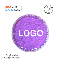 Pack de glace en perles de gel rondes réutilisables Forme personnalisée Compresse froide Pack de glace en perles de gel Thérapie par le froid chaud Pack de froid chaud