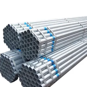 Fabricante de tubos de aço Tubo de aço galvanizado/tubo de gás/tubo de óleo Tubo de aço sem costura redondo Gi mergulhado a quente