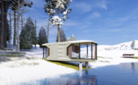 Maison conteneur préfabriquée moderne, écologique, étanche, durable et économique de 20 pieds, 1 chambre, pour location à Guam, Hawaï, ou comme restaurant.