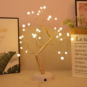 108 LED Copper Wire Tree Lamp Adjustable Branches Fairy Tabletop Bonsai artificial tree lights for Home Decoration