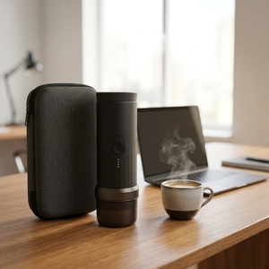 <span class=keywords><strong>Macchina</strong></span> da <span class=keywords><strong>Caffè</strong></span> Portatile Autoriscaldante da Auto Compatibile con <span class=keywords><strong>Caffè</strong></span> Macinato e <span class=keywords><strong>Capsule</strong></span> Adatta per Viaggi e Ufficio - Product Image 4