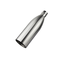 Bouteille d'eau sport en acier inoxydable de 750 ml en forme de cola, compartiment de rangement dissimulé, isolation à double paroi, légère, vente en gros