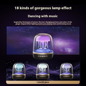 Nueva sexta generación para altavoz Bluetooth Nuevo vidrio coloreado Panorámico Gran volumen Medusas Efecto de luz Audio Hogar - Product Image 2