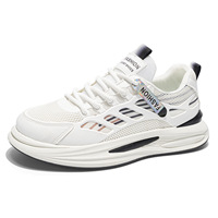 Nouvelles chaussures en mesh respirant pour hommes, chaussures de sport confortables à semelle épaisse, baskets décontractées tendance, semelle antidérapante, toutes saisons