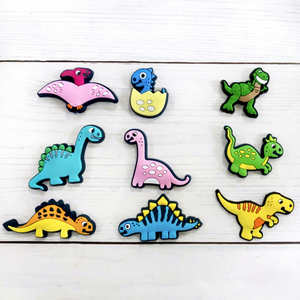 Chaussures tendance et stylées en forme de <span class=keywords><strong>dinosaure</strong></span> Tyrannosaurus Rex avec ornements à boucle florale en PVC DIY Transfrontalier MQ020 Chine - Product Image 3
