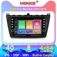 MEKEDE D 8core Date Android IPS DSP 2.5D Écran Lecteur DVD de Voiture Pour Mazda 6 Rui aile 2008 2009 2010 2011 2012 2013 2014 Mazda6