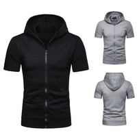 Nouveau Sweat à Capuche Zippé en Polaire pour Homme 2026, Haute Qualité, Manches Classiques, Logo Personnalisé, Anti-Rétrécissement, Vêtement de Sport, Motif Imprimé Uni, Grandes Tailles