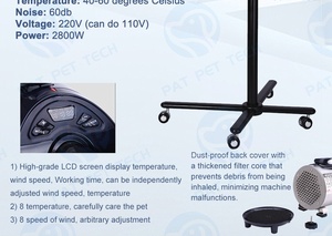 Huisdier Schoonheidswinkel Professionele Dierenverzorging Tool Hond Föhn Op Standaard - Product Image 3