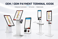 Solución de Autopago para Restaurantes, Terminal de Quiosco Táctil de Pared, Sistema POS de Pago de Autoservicio con Impresora y Lector de Códigos QR
