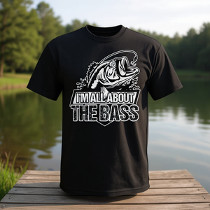Camiseta All About The Bass Fishing para pescadores y amantes de la pesca - Product Image 3