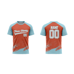 Camiseta de béisbol personalizada Americana de secado rápido de <span class=keywords><strong>manga</strong></span> <span class=keywords><strong>corta</strong></span> Camiseta de poliéster con logotipo personalizado Camiseta deportiva de juego - Product Image 2