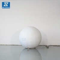 Modèle de lune gonflable personnalisé de couleur claire pour la décoration publicitaire d'événements extérieurs du Festival de la Mi-Automne