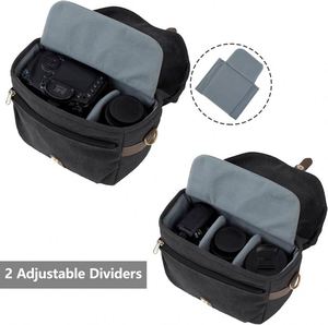 Échantillon gratuit : Sac de transport unisexe professionnel vintage décontracté et étanche pour appareil photo numérique reflex numérique et caméra vidéo, idéal pour la photographie - Product Image 4