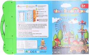 Libros Musicales Electrónicos para Niños, Máquina <span class=keywords><strong>de</strong></span> Aprendizaje <span class=keywords><strong>de</strong></span> Letras y Palabras en Francés e Inglés, Libro Interactivo con Sonido, Libro Electrónico <span class=keywords><strong>de</strong></span> Aprendizaje para Niños Pequeños - Product Image 3