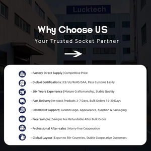 Enchufe de Extensión Redondo para Escritorio de Sudáfrica, 1 Tomacorriente de CA, 1 Puerto LAN, Regleta de Alimentación Empotrada para <span class=keywords><strong>Muebles</strong></span> - Product Image 5