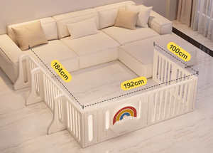 <span class=keywords><strong>Corral</strong></span> de Juegos para Bebés de Plástico HDPE Estilo Francés Moderno, Área de Juego Segura para Niños Pequeños, Corralito Infantil con Diseño de Dibujos Animados - Product Image 4