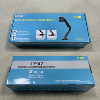 Support d'écran réglable en promotion, support d'ordinateur LCD durable pour écrans de 17 à 37 pouces, compatibilité VESA 75x75 100x100