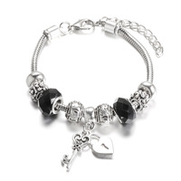 Bracelet unisexe de haute qualité avec fermoir mousqueton électroplaqué perlé 5 couleurs, chaîne serpent réglable et fermoir cœur charmant