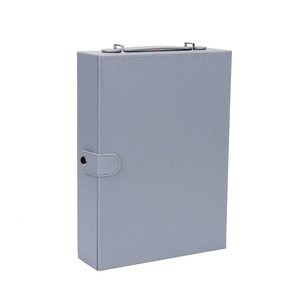 Tùy Chỉnh Logo Dập Nổi Bàn Giao Hộp Da PU Lưu Trữ Chìa Khóa Trường Hợp Tài Liệu Tổ Chức Hộp - Product Image 2