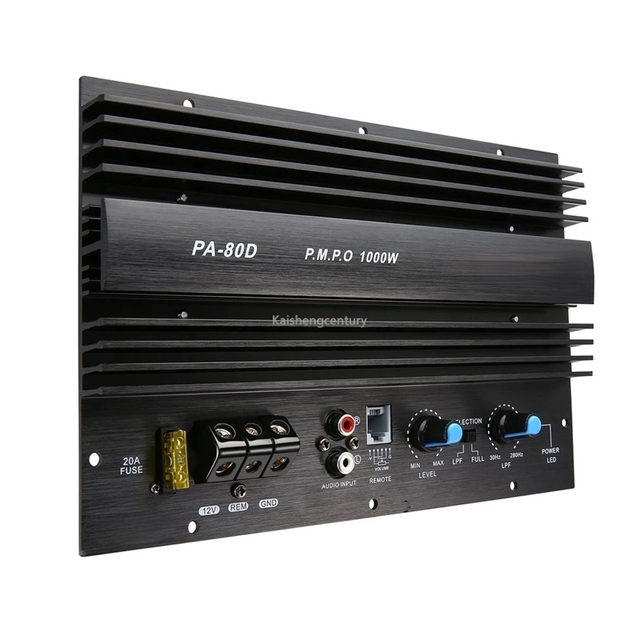 12V 1000W Speaker Subwoofer Bass Module High Power Car Audio Accessories Mono Channel Durable Amp For Car Modification PA-80D