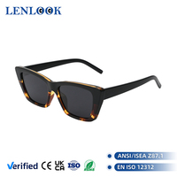 Lunettes de soleil œil de chat polarisées UV400 TR90 personnalisées avec logo de designer Wenzhou Lenlook, lunettes de soleil de luxe pour femmes