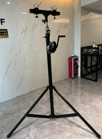 Support d'éclairage de scène pliable en fer de 4 m de hauteur, capacité de charge 80 kg, avec tour de levage à manivelle, support de treillis d'éclairage