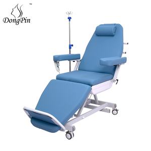 अस्पताल क्लिनिक डायलिसिस केंद्र के लिए फुटरेस्ट और पहियों के साथ पेशेवर समायोज्य जलसेक चेयर - Product Image 2