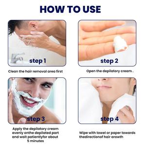 Crema biologica naturale a base di erbe per tutto il corpo indolore depilazione uomo etichetta privata permanente per la depilazione crema Efficienci - Product Image 5