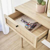 Table console moderne et élégante en bois, mince/étroite, pour salon, chambre, salle à manger, bureau à domicile, appartement - Facile à nettoyer