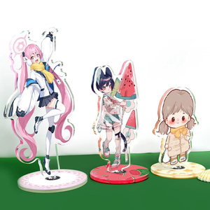 Ornements de bureau personnalisés en acrylique transparent rotatifs, personnages de dessins animés humanoïdes, cadeaux promotionnels - Product Image 5