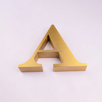 Lettres en acier inoxydable brossé noir sur mesure, non éclairées, pour enseignes intérieures de boulangeries et pâtisseries