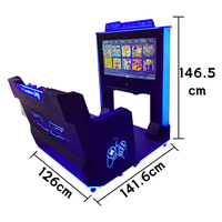 Vente en gros Console de jeux vidéo d'arcade Jeux en plastique à pièces avec garantie d'un an en anglais