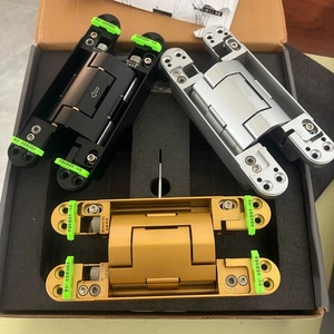 Dobradiça Hidráulica Oculta Ajustável 3D de Alta Resistência com Fechamento Suave para Portas Internas Invisíveis Sem Moldura - Product Image 5