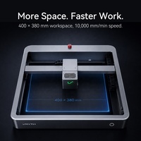 Graveur laser VMYTH Swift pour débutants, découpeuse laser haute vitesse 24000 mm, zone de travail 400x380 mm, machine de gravure 10W 20W