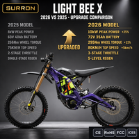 SurRon Light Bee X 2026 – Stock USA, Expédition Rapide – Moto Électrique 10000W, Batterie 72V 35Ah, 295Nm, Tout-Terrain, Pour Adultes