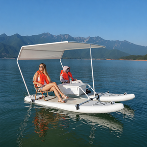 Catamarán Inflable Eléctrico Portátil y Resistente, Tabla de Paddle Surf, Yate Inflable de PVC para Pesca, Cruceros y Turismo - Product Image 1
