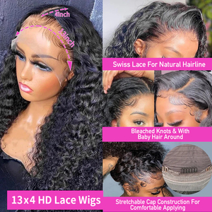 วิกผมด้านหน้าแบบใช้กาว HD ขนาด13X6วิกผมมนุษย์วิกผมแท้ติดลูกไม้ด้านหน้า - Product Image 2