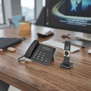 Teléfono Fijo Digital Inalámbrico para Uso Doméstico y Comercial, DECT 6.0, Altavoz, Pantalla Multi-Línea, Identificador de Llamadas Individual Mejorado - Product Image 4