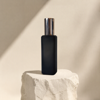 Flacon de parfum en verre de 30 ml, emballage de parfum personnalisé, flacon carré coloré, étiquette privée, OEM, ODM, vente en gros