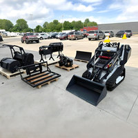 Chargeuse compacte multifonctionnelle CE EPA Derette 450 Mini DRT450 avec moteur Honda et accessoires de chargeuse compacte