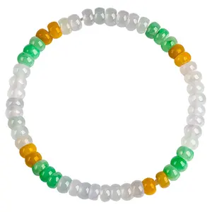 Natürlicher Myanmar-Jadeit Abakus-Perlen-Armband Damenmode gehobener Jade Großhandel SL98