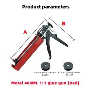 Súng bắn keo kim loại hai thành phần 1:1 400ml, tăng cường Keo nhựa <span class=keywords><strong>Epoxy</strong></span>, súng phun vữa thủ công - Product Image 2